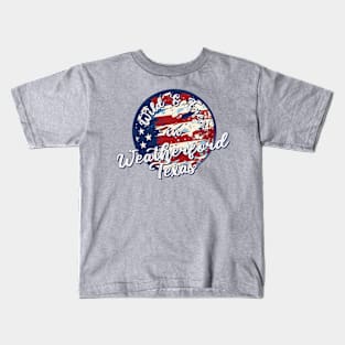 Wild & Free In Wetherford Texas Kids T-Shirt